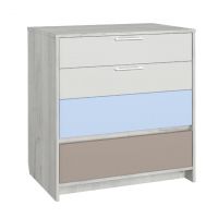 Комод Аквилон Зефир 9.1 дуб эльза/ голубой