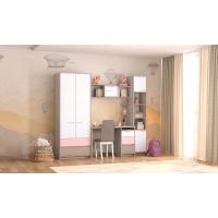 Детская Аквилон Зефир дуб эльза/ розовый