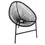 Комплект мебели ЭкоДизайн Acapulco (стол + 2 стула) черный
