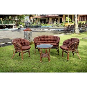 Купить Комплект мебели ЭкоДизайн Багама (диван + 2 кресла + стол) ST 11/33 Б