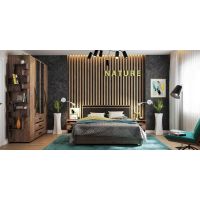 Спальный гарнитур ГМФ Nature дуб табачный craft/черный