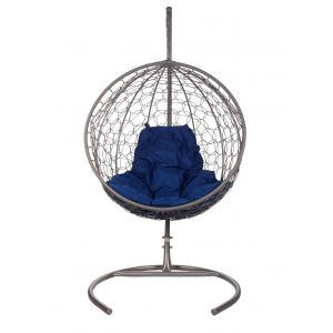 Купить Подвесное кресло ЭкоДизайн RF-03 серый/синий
