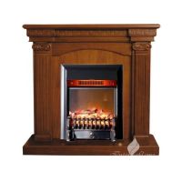 Камин ИнтерФлейм Афина+Fobos BL дуб средний