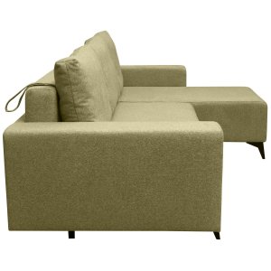 Купить Диван угловой Комфорт-S ОЛИВИЯ Melange khaki зеленый