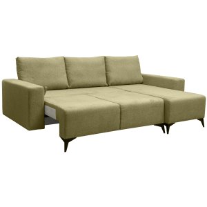 Купить Диван угловой Комфорт-S ОЛИВИЯ Melange khaki зеленый