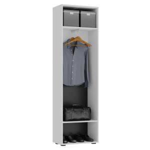 Купить Шкаф НК-Мебель НК-GLOSS  шкаф для одежды 600   Белый/Белый глянец