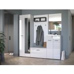 Шкаф НК-Мебель НК-GLOSS  шкаф для одежды 600   Белый/Белый глянец