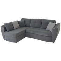 Диван Аквилон ДЕСЕРТ угловой Левый Ультра грей/ Ультра смок