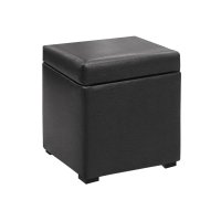 Банкетка Комфорт-S КВАДРАТНАЯ экокожа черный