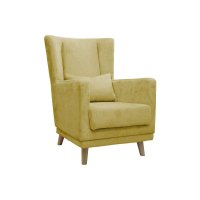 Кресло Комфорт-S Интерьерное велюр желтый