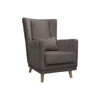 Кресло Комфорт-S Интерьерное велюр коричневый