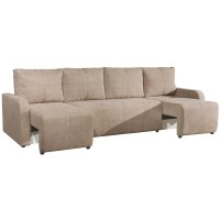 Диван угловой Комфорт-S ПАТРИК 2 П-образный велюр бежевый