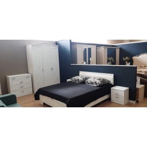 Купить Кровать Комфорт-S Гертруда М9 1400 белый/спирея белая
