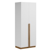 Шкаф Комфорт-S АДЕЛЬ М3 белый/дуб вотан